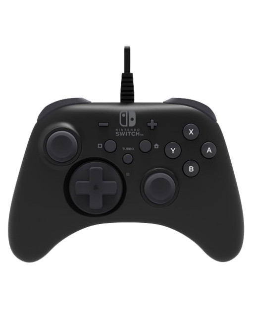 Mando Nintendo Switch Pro, Hory, Color Negro, con cable USB