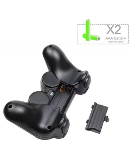 Pareja de Mandos estilo PS3 inalámbricos con 1 Receptor USB RF 24Ghz / Raspberry Arcade / PC / Android TV