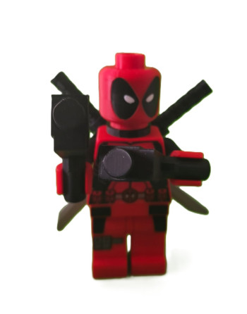 Ladrillo Bloque Gigante tematica Dealpool