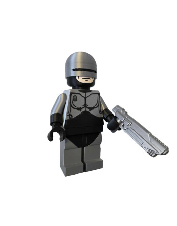 Ladrillo Bloque Gigante 21 cm tematica de ROBOCOP