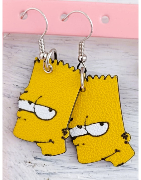 Juego de Pendientes de Bart Simpson