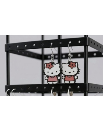Juego de Pendientes de Hello Kitty