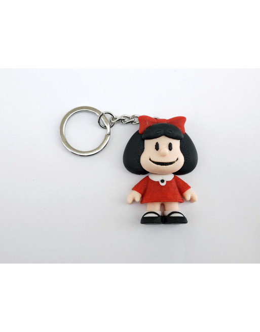 Llavero forma de Mafalda 3D