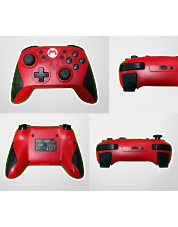 Mando Control Nintendo Switch PowerA - Edición Especial Mario (Rojo)