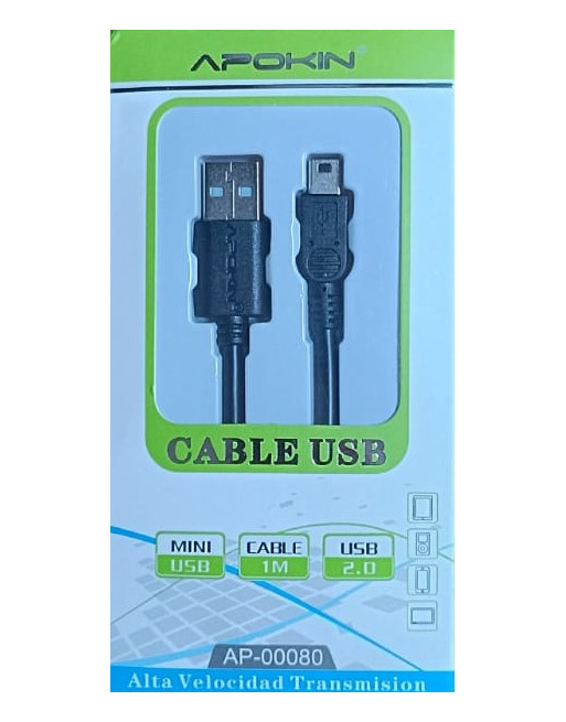 Cable USB para Sony PSP-1000 / PSP-2000 / PSP-3000 / PSP-E1000 - Cable de Carga y Datos 1m 2A negro PVC Cable USB para Sony PSP-1000 / PSP-2000 / PSP-3000 / PSP-E1000 - Cable de Carga y Datos 1m 2A negro PVC